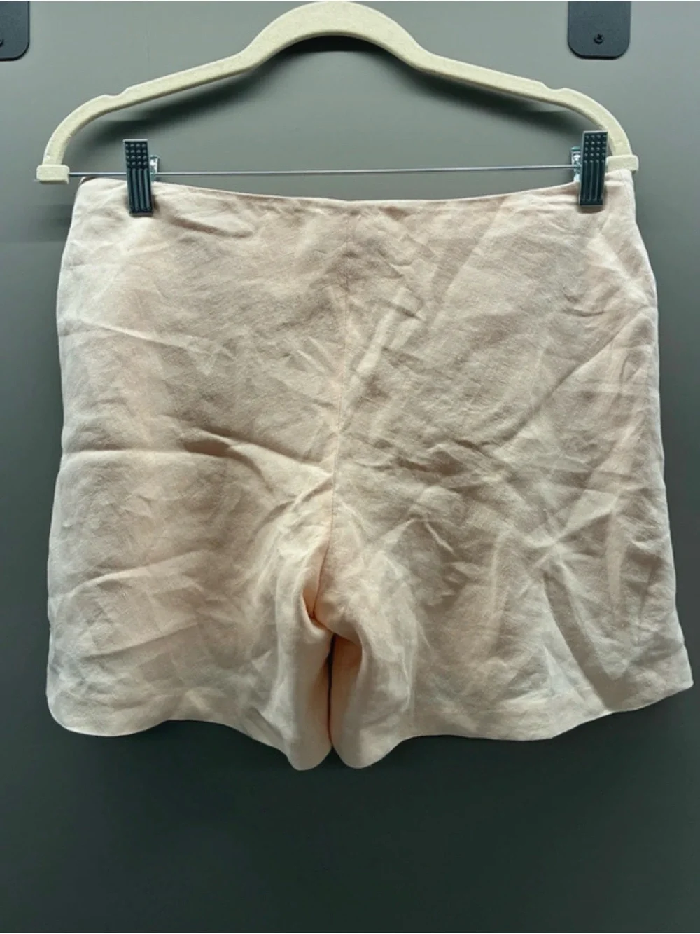 High-Waist Light Pink Bermuda Shorts